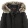 WOOLRICH down coat S black with fox fur Women Used