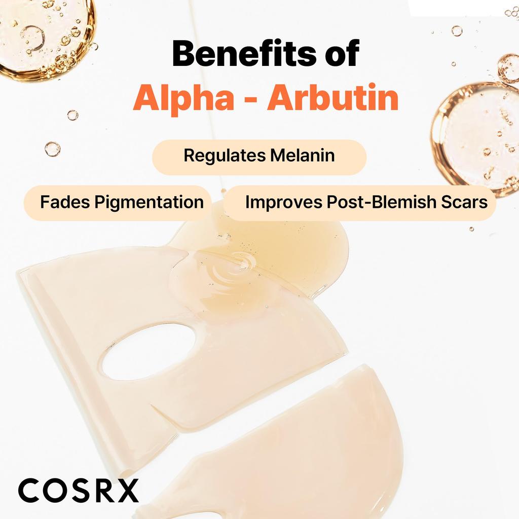 COSRX The Alpha Arbutin Hydrogel Moisturizing Collagen Gel COSRX Korean Cosmetics Mask, 3-Pack, Mask, Mask, Human-Tested, Essence, Skincare,