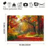 Oil Painting Autumn Forest Tapestry Red Maple Leaves Wall Hanging for Aesthetic Room Decor