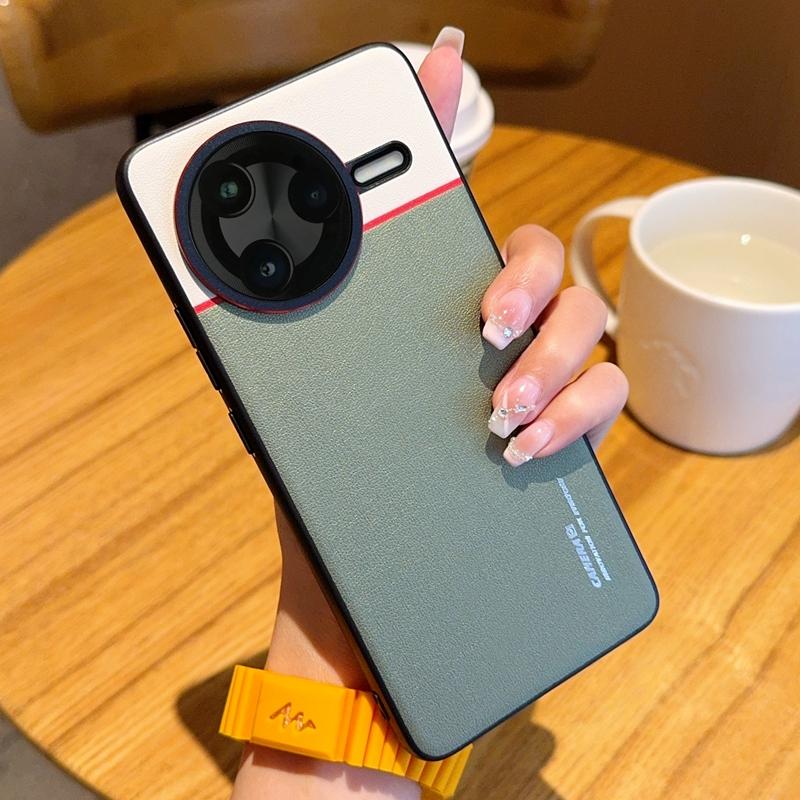 Case For Xiaomi Redmi POCO F7 Pro & POCO F7 Ultra Contrast Color Matte Leather Raised Lens Protection Soft Phone Grip Back Cover