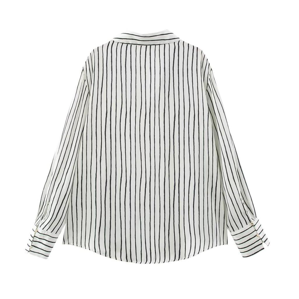 TAOP&ZA Spring Women's Elegant Silk Satin Shirt 2074580