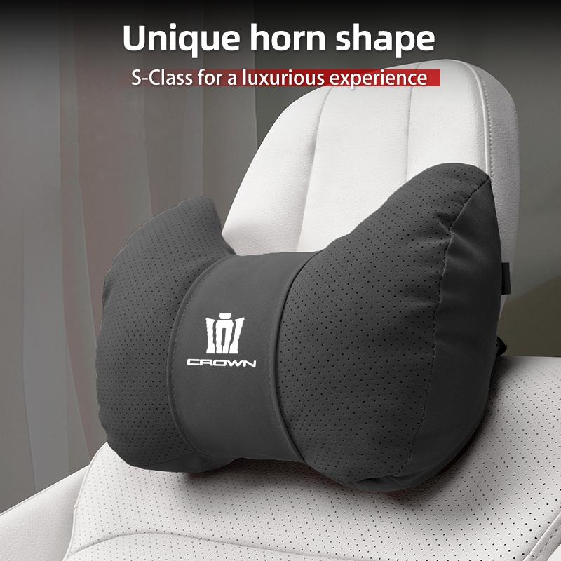 Car Neck Pillow Lumbar Backrest Cushion Lumbar Cushions Car Headrest Cushion For Toyota Crown Corolla YARIS L Auris C-HR Hilux V
