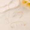 Fashion Minimalist Versatile Imitation Zircon Leaf Finger Chain Bracelet Street Photography Jewelry