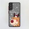 Matný kryt s motivem sněhu a veselými Vánocemi pro Samsung Galaxy S22 S20 S21 FE S10 S9 Plus S8 Capa Note 20 Ultra 10 Lite Phone Fundas
