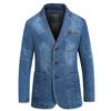 Spring and Autumn Denim Suit Men Casual Loose Large Size Youth Denim Suit Jacket Fashion Classic Style