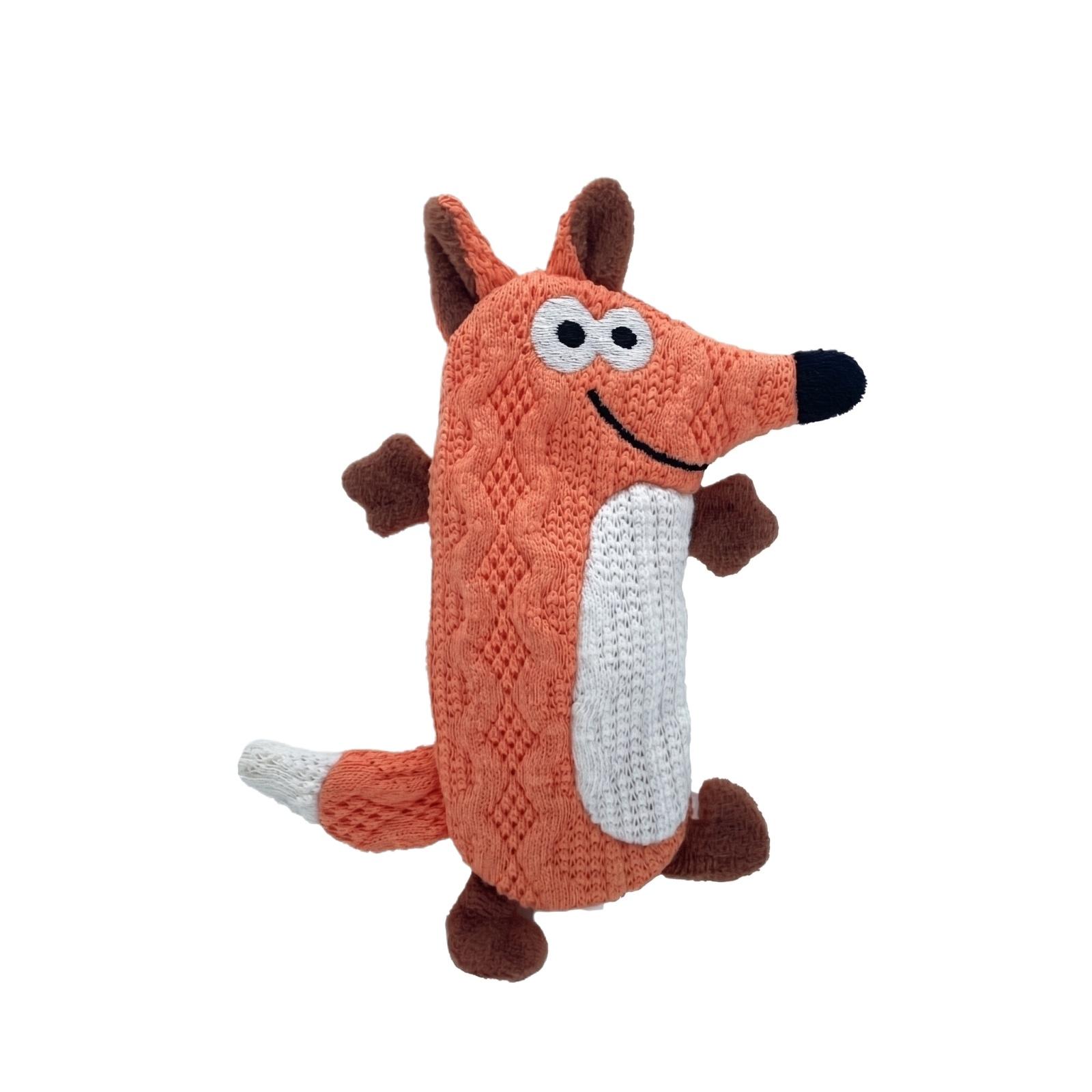 

Interactive Squeaky Dog Toys For Small & Medium Dogs, Crinkle Paper &Sound Plush Puppy Chew Toys, Knit Fabric Pet Toys For Teething, Boredom Relief, One Size помаранчевий