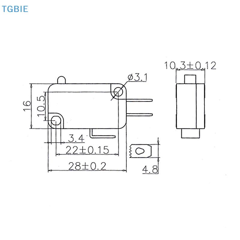 [TL][TL]2PCS Automatic Reset Micro Limit Switch Replacement KW7-0-A AC125V/250V 16A Silver Contact Water Heater Limiter