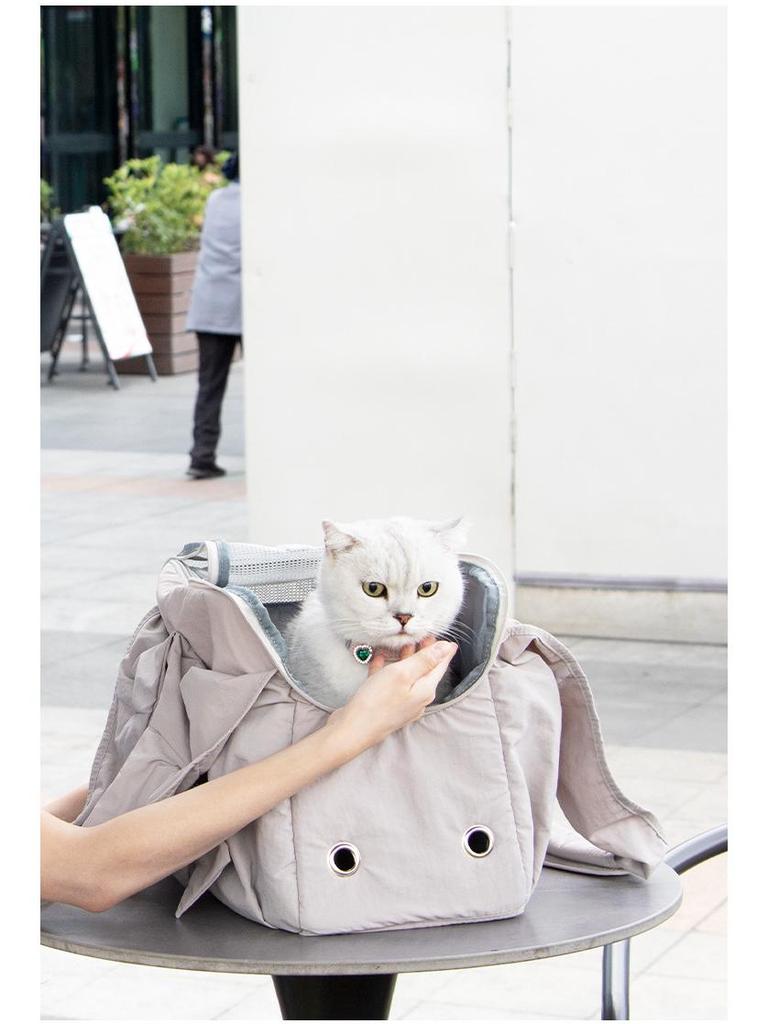 Portable Large Capacity Breathable Pet Backpack for Small Dogs & Cats