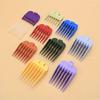 10pcs Hair Clipper Accessory Set - Colorful Comb Guide, Adjustable Limit Protector