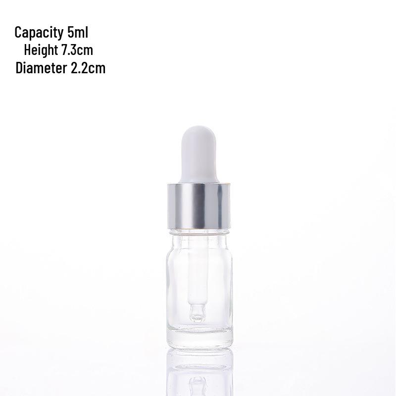 

Transparent Glass Essential Oil Dropper Bottles with Rubber Tips, 5ml to 100ml Sizes Available