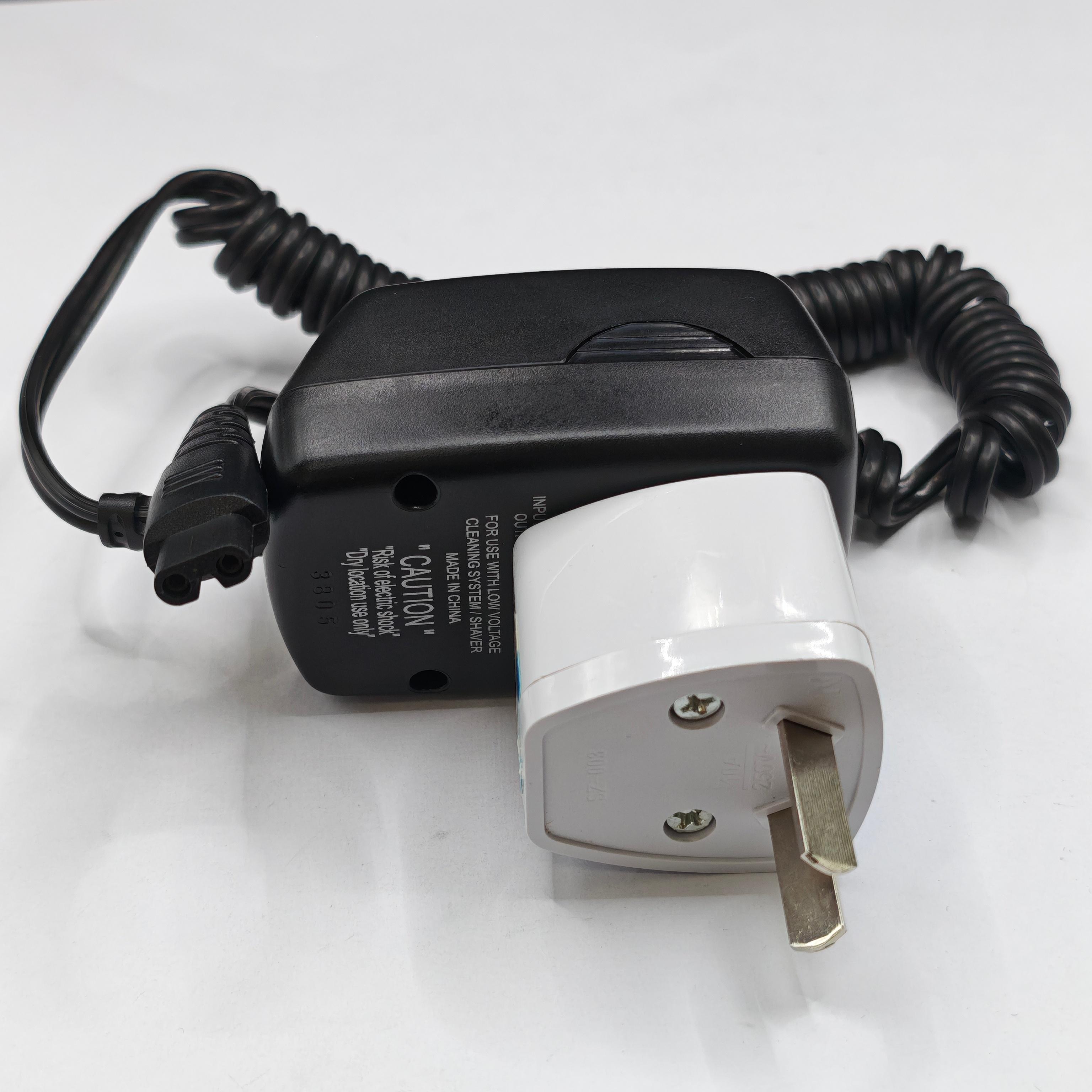 

Razor Charger Power Adapter Prewave Replacement For Remington MS-280 MS-290 MS-390 MS-680 MS-5120 MS-5200 MS-5500 MS-5700 MS-5800 MS-6000 Australian Standard чорний