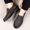 Fashion 2024 Summer Fashion Men's Leisure Business Breathable Soft Cowhide Leather Shoes Brand New Men's Comfortable Hollow Sandals