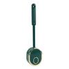 Silicone Toilet Brush Set with L-Shaped Head Wall Mounted Holder Long Non-Slip Handle No Dead Corner Design Bathroom Cleaner