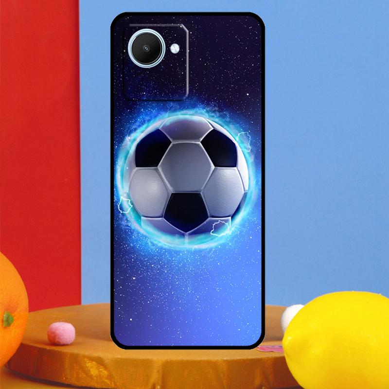 Football Soccer Ball For Realme 12 9 10 11 Pro Plus C67 C55 C53 C51 C35 C33 C30 C25s C21Y C31 GT5 GT Neo 6 Case