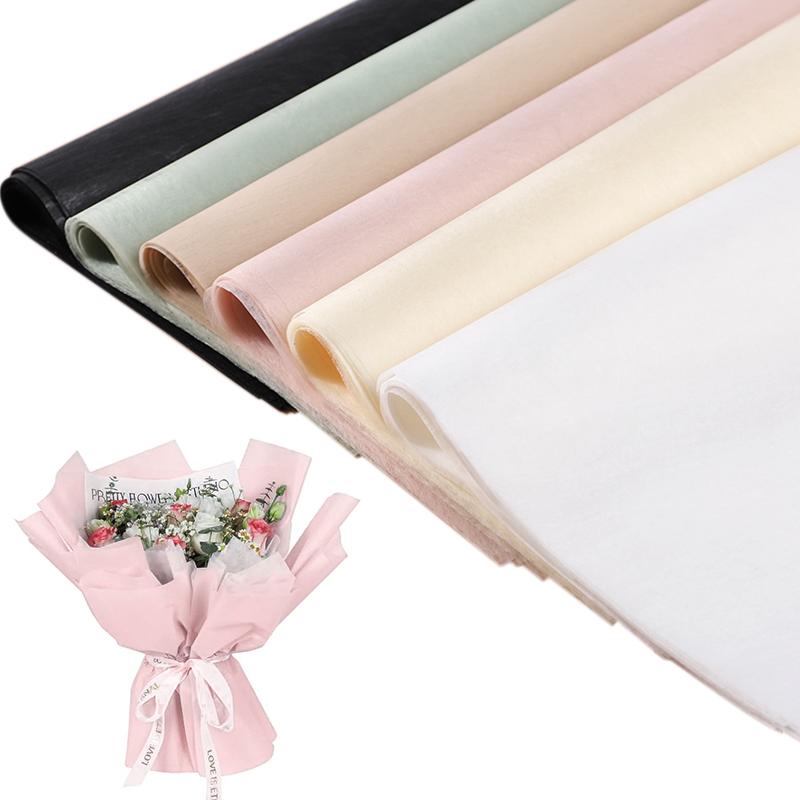 40 pz/sacchetto Carta da Regalo Floreale Coreana Materiale per Confezionamento Bouquet Floreale per Matrimonio Festa di Compleanno San Valentino Decorazione Regalo