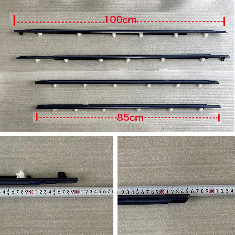 4 Pezzi Guarnizione Finestrino Per Toyota Land Cruiser LC80 FZJ80 1990-1998 Per Lexus LX450 1990-1998 Guarnizione Paraspifferi 75710-60021