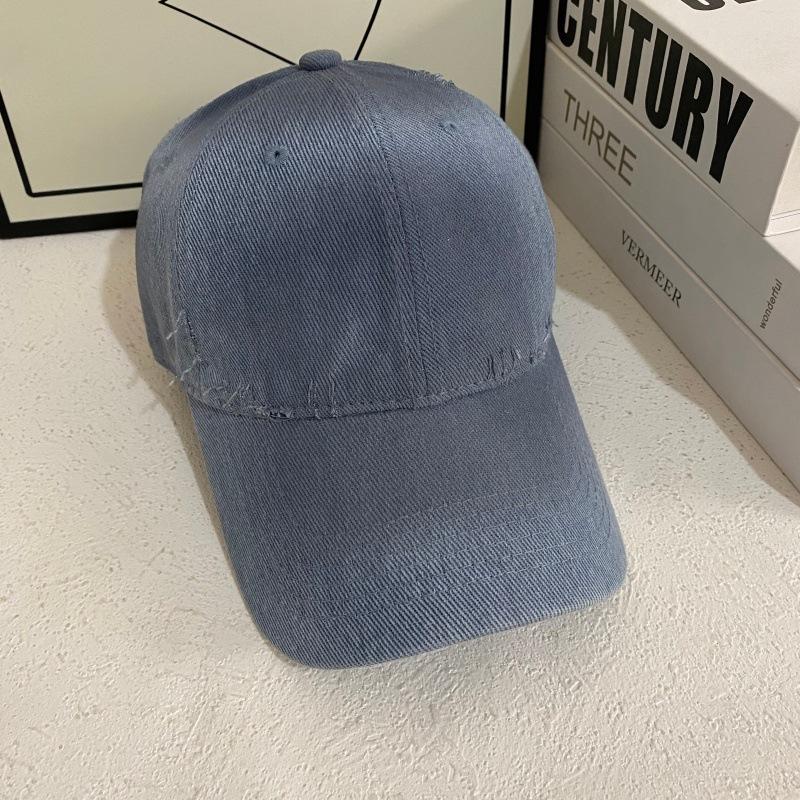 JYL TS DIY Distressed Cap Unisex 2026 Gradient Oversized Sun Hat Cotton