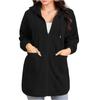 Fashion Women's Sweatshirt Pocket Zipper Long Hoodie Casual Jacket