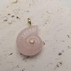 1pc Natural Stone Snail Shape Pendant Charm Amethyst Tiger Eye Carved Crystal Shell Jewelry Gift