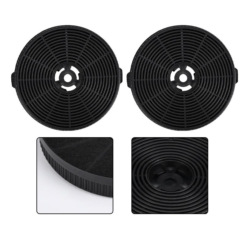 Aktivt kolfilter 2 st för köksfläktstillbehörsfilter 140x25 mm storlek Designade för att minska för renare luft