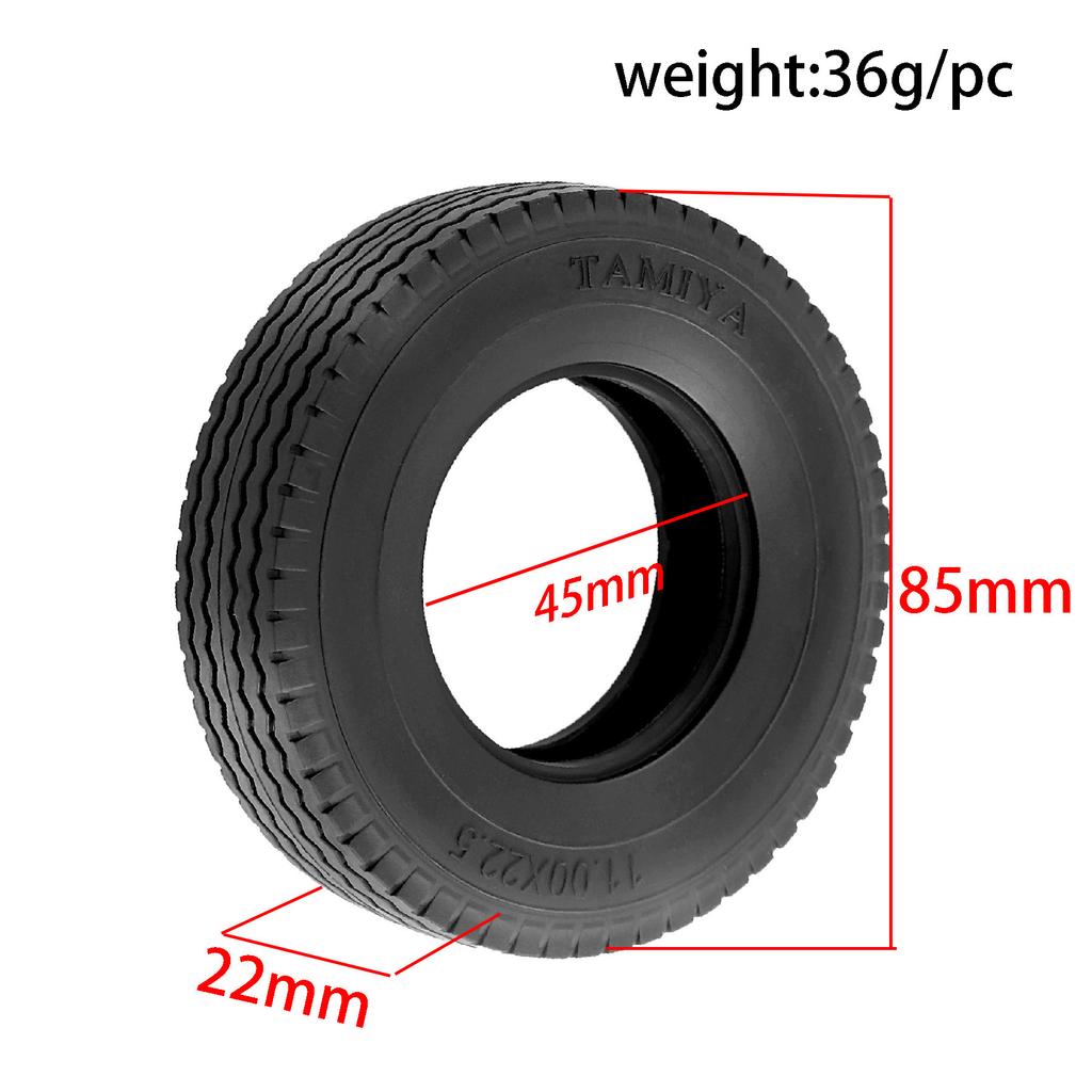 2Pcs Alloy Double Wheels Hub for Tamiya 1/14 RC Truck, Compatible with SCANIA VOLVO MAN Models, Heavy Duty Upgrade Parts