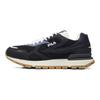 FILA Leisure Comfortable Mesh Fabric Shock Absorbing Breathable Low Top Casual City Commuting Running Shoes Men sneaker Black Gray F12M041118FNB