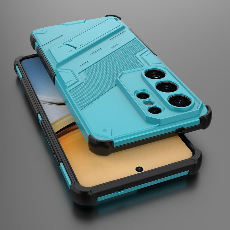 Shockproof Armor Stand Case For Samsung Galaxy S26 Ultra S25 Edge S24 Plus S23 FE A15 A25 A35 A54 A55 A16 A26 A36 A56 5G Hidden Phone Holder Cover