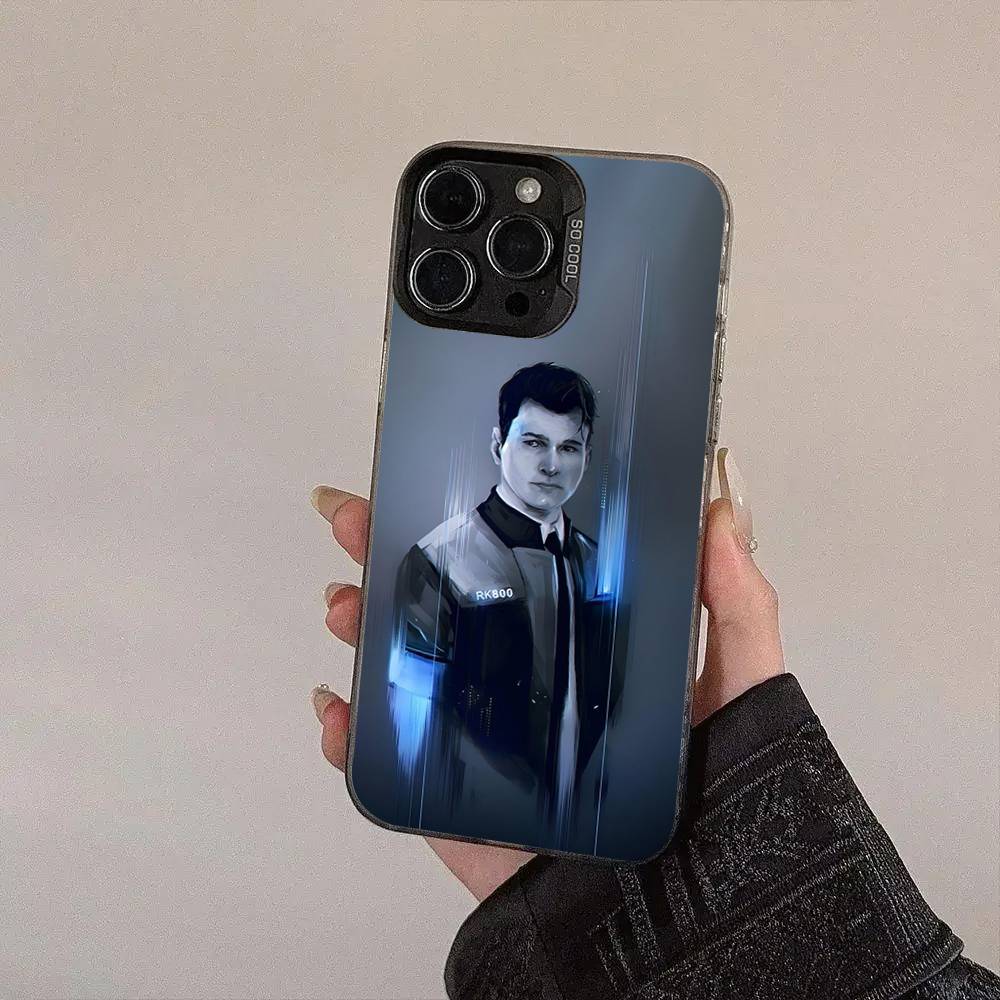 Popular Detroit Become Human Movie Silver Plated Inside Phone Case For IPhone 17 16 15 14 11 12 13 Pro Max Plus X XR XS Max