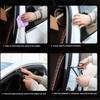 5/10M Car Door Rubber Seal Strips B Shape Double Layer Sealing Stickers Sound Insulation Sealing Auto Exterior Accessories