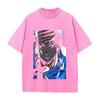 Okkotsu Yuta Print T-Shirt Jujutsu Kaisen Anime Kleidung Herren Damen Baumwoll-T-Shirts Vintage Washed Tee Harajuku Oversized T-Shirt