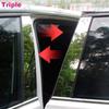 6Pcs Glossy Chrome Window Door Column B C Pillar Post Cover Trim For Nissan Versa Note E12 2012- PC Material Decoration