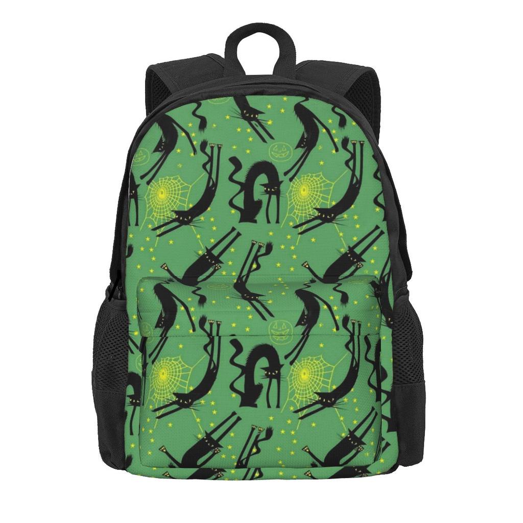 Magic Cats Mugs Backpack Cartoon Animal Style Backpacks Unisex Cycling Durable School Bags Design Rucksack