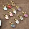 Strawberry Keychain Transparent Keyring Stylish Pendant Keychains Exquisite Backpack Decoration Accessories Gifts