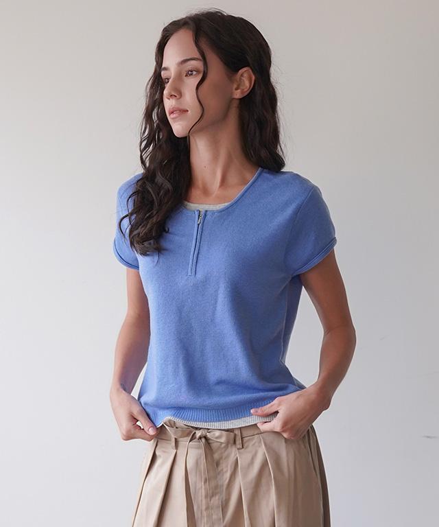 KOOLKITTEN Half Zip Knit Top 3 Colors