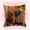 O-Osora Comic Pillow Covers Cartoon Sofa Decorative Home Double-Sided Printing Short Plush Cute Cushion Cover