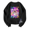 Children's Fashionable Lightweight Long-sleeved Round Neck Pullover With Pockets Printed Pullover