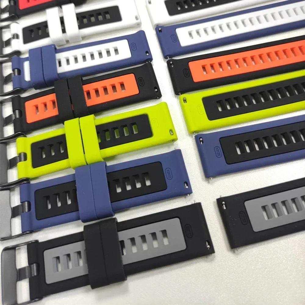 Silicone 20mm 22mm Band For Garmin Vivoactive 4 5/Venu 3 2 Strap For HUAWEI GT5/Amazfit GTR/GTS Bracelet Sports Belt Accessories