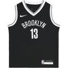 X NBA Collaboration Vest Brooklyn Nets Harden V-Neck Fashion Comfortable Sports Sleeveless Kids Tops Black 3Z2B3BZ6P-NYNJH