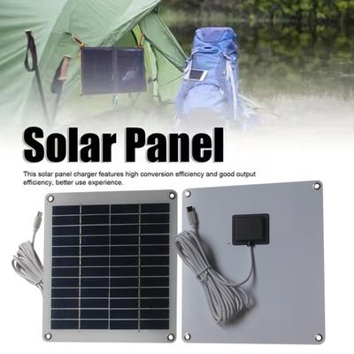 Panel słoneczny 5W 12V Wysokowydajny Krzem Monokrystaliczny Ładowarka Energii Odnawialnej z 3,0M Typ-C