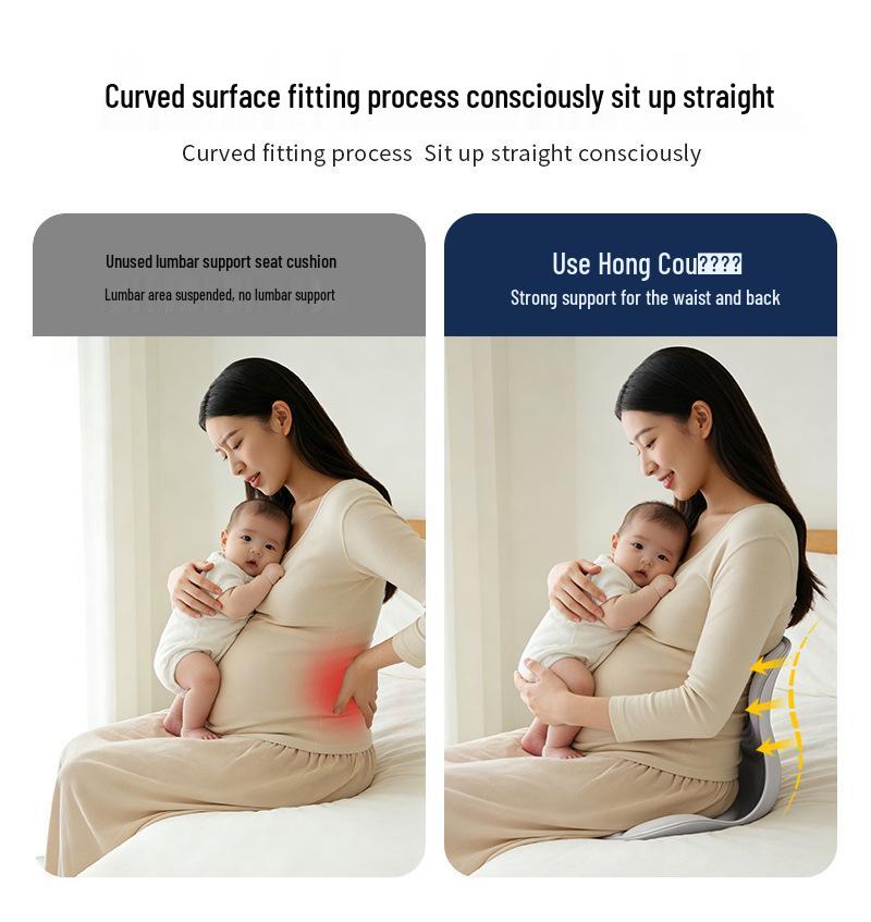 Ergonomic Lumbar Support Seat Cushion for Long Sitting in Office