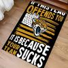 Jacksonville Jaguars Logo Print Area Rug - Soft, Washable Non-Slip Indoor Mat for Office Chairs, Living Room, Home Office Decorative Rug