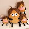 DIY Styling 30-50CM Bang Hair Potatoes Toy Super Soft Dolls Home Decor Simulation Funny Expression Girls Birthday Halloween Gift
