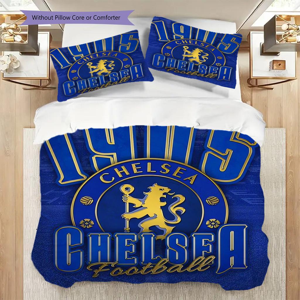 Portugal Emblem Bedding (1 * duvet cover + 2 * pillowcase, without core) 2D Flat Soft and comfortable Christmas birthday gift