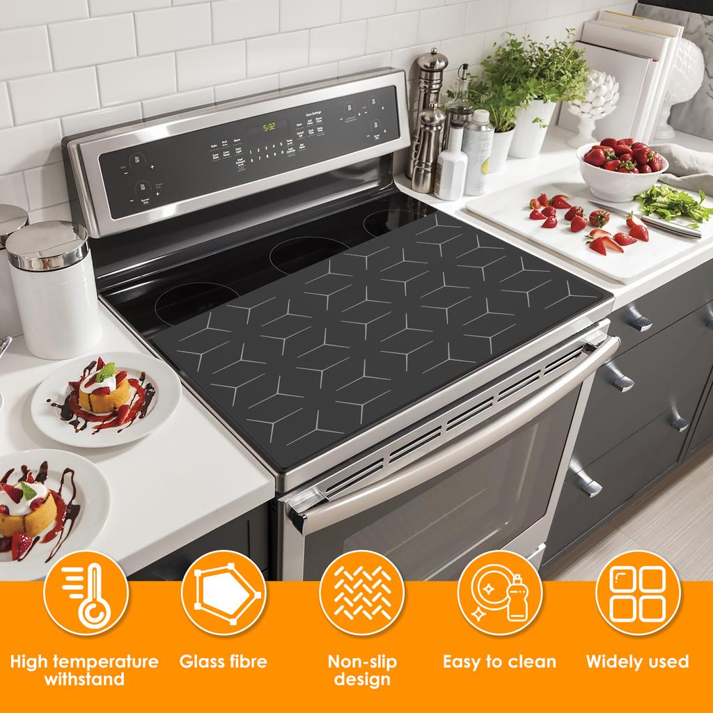 Induction Hob Protector Mat Induction Cooktop Mat Nonslip Induction Cooker Cover Cooktop Scratch Protector for Induction Hob