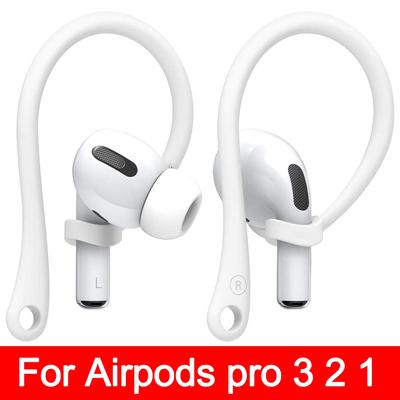 Ganchos esportivos de silicone para apple airpods pro, acessórios anti-queda, suporte para fone de ouvido bluetooth para airpods 3 2 1
