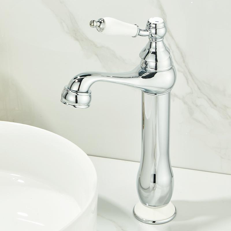 Antique Basin Faucet Gold Torneiras Bathroom Faucet Sink Faucet Single Handle Hole Faucet Basin Taps Hot Cold Mixer Tap Crane