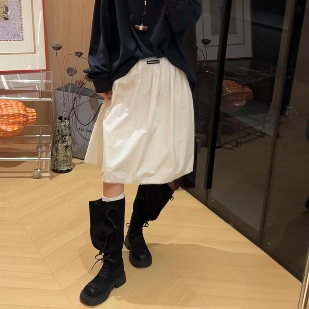 Fashion Rose Romance Knight Boots Women's Chunky Heel Mid-Calf Western Cowboy Boots Eepskin Leather Inner Material PU Outer Material