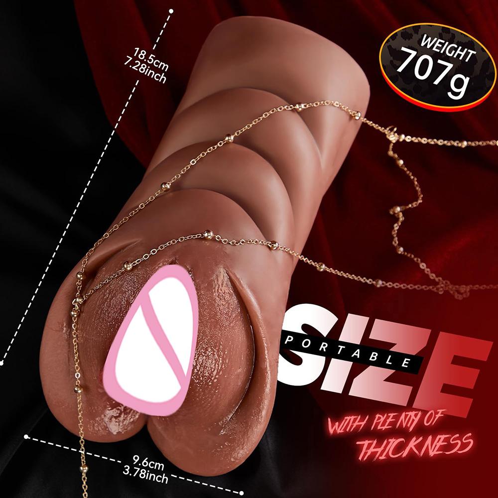 Realistic Silicone Pocket Pussy for Men Anal Vagina Masturbator Adult Sex Toy for Sex Machine Jerkmate