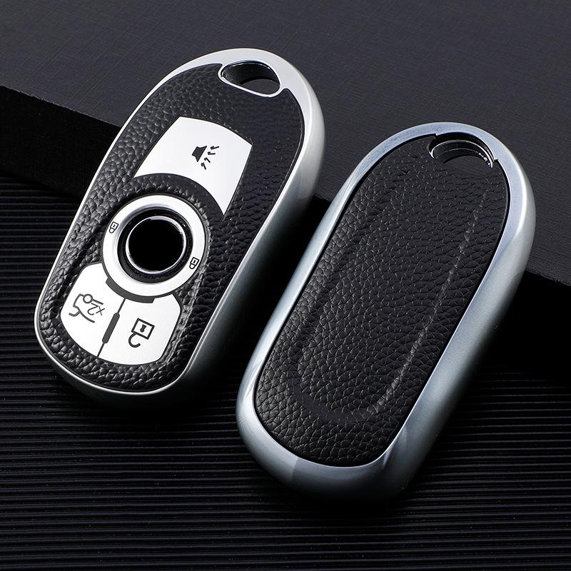Leather Key Case for Buick Envision, New Regal 21, LaCrosse, GL6 Models - Unisex Design