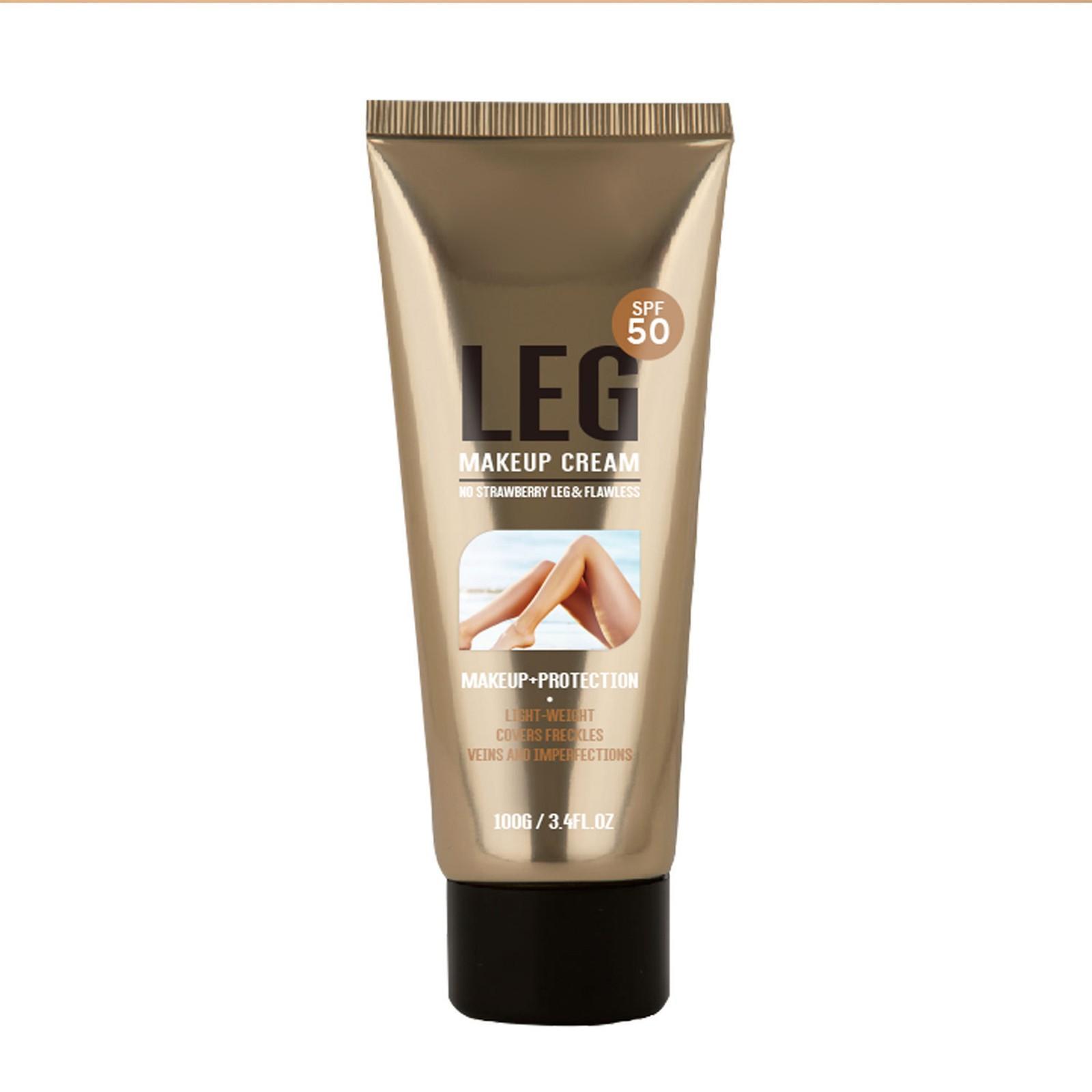 

Косметика для ног, крем-чулки Крем для отбеливания ног легко наносится, солнцезащитный крем и водостойкий крем для макияжа ног белый